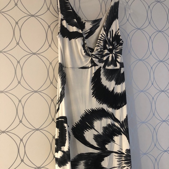 SOLD - Three Dots White & Black Summer Dress l Made in the USA  2/$30 - Picture 1 of 8